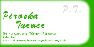 piroska turmer business card